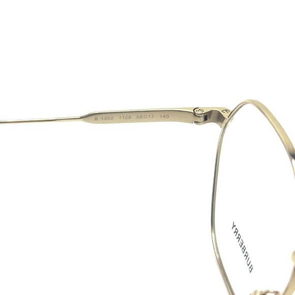NEW BURBERRY B 1350 1109 Gold Women Eyeglasses 56mm 17 140 - Picture 8 of 10
